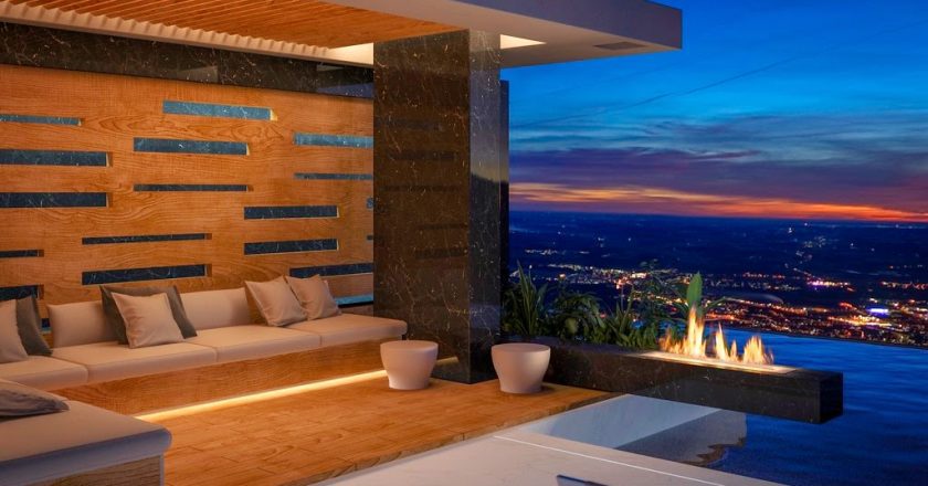 Designkamin auf Ihrer Terrasse